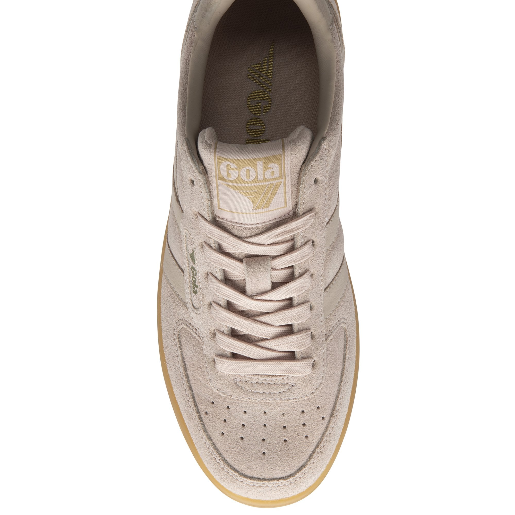 Top-down view of a Gola shoe, highlighting the laces and upper design.