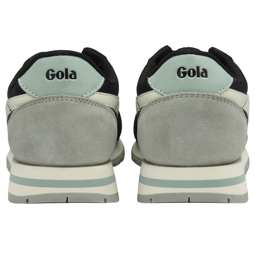 The back of two Gola sneakers, showing the logo on the heel.