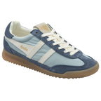 Side angled view of a Gola men's Trainer in shades of blue.