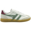 Gola Classics Baskets en cuir Viper pour femmes - Brume blanche/verte/Cerise/Gomme - Brume blanche/verte/Cerise/Gomme