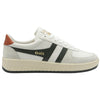 Gola Classics Baskets Grandslam Classic pour hommes - Blanc/Kaki foncé/Orange sombre - Blanc/Kaki foncé/Orange sombre
