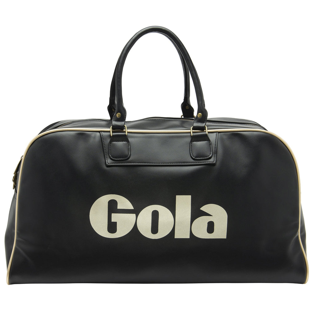 Front view of the Gola Performance Endurance Bag, black with white logo.