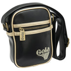 A sleek black Gola shoulder bag with gold accents.