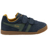 Gola Classics Kids' Harrier Strap Trainers - Navy/Sage/Sun - Navy/Sage/Sun