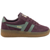 Gola Classics Women's Grandslam Suede Trainers - Windsor Wine/Green Mist/Gum - Windsor Wine/Green Mist/Gum