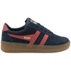 Gola Classics Women's Grandslam Suede Trainers - Navy/Coral/Gum - Navy/Coral/Gum