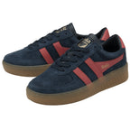 A pair of Gola men's sneakers in navy and red.