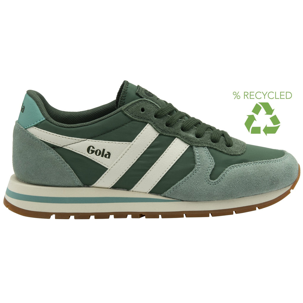 A recycled men's Gola Trainer, side profile. 