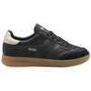 Gola Classics Women's Stadia Leather Trainers - Black/Gold/Gum - Black/Gold/Gum