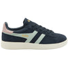 Gola Classics Baskets Aztec en cuir pour femmes - Bleu marine/Rose surf/Craie - Bleu marine/Rose surf/Craie
