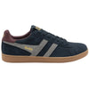 Gola Classics Herren-Turnschuhe Equipe II aus Wildleder - Marineblau/Zement/Burgunderrot - Marineblau/Zement/Burgunderrot
