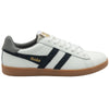 Gola Classics Baskets en cuir Equipe II pour hommes - Blanc/Marine/Ciment - Blanc/Marine/Ciment