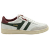 Gola Classics Men's Contact Leather Trainers - White/Evergreen/Deep Red - White/Evergreen/Deep Red