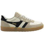 A single Gola low-top sneaker in off-white, black, and beige, with a rubber sole.