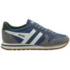 Blue and grey Gola men's sneaker from the right side.