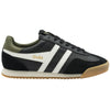 Gola Classics Men's Europa Leather Trainers - Black/Off White/Khaki - Black/Off White/Khaki