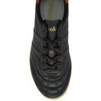 The top-down view of a single Gola men's black and brown sneaker, highlighting the laces.