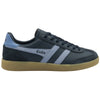 Gola Classics Baskets en cuir Viper pour hommes - Bleu marine/Bleu Vista/Gomme - Bleu marine/Bleu Vista/Gomme