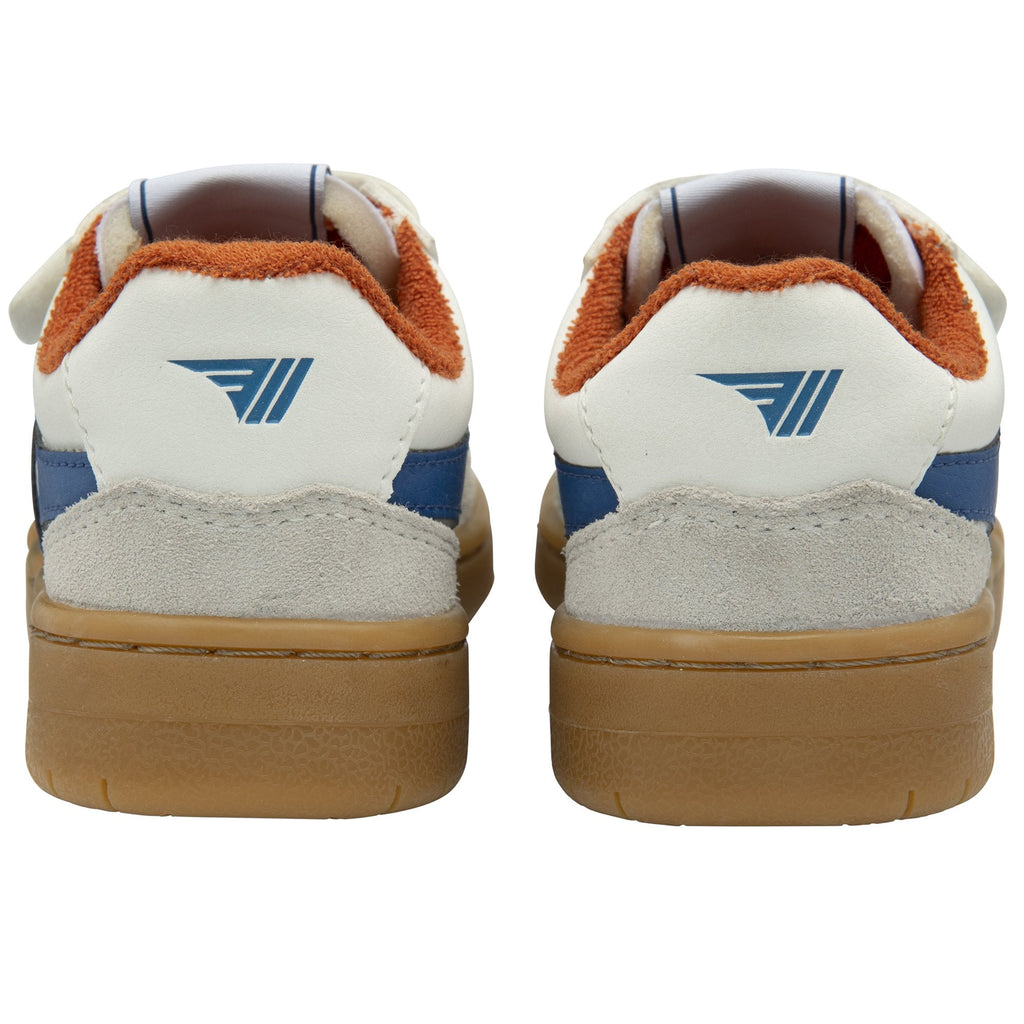 Rear view of a pair of Gola Kids Baseline Mark II Velcro shoes.