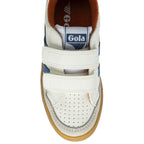 Top-down view of a Gola Kids Baseline Mark II Velcro shoe.