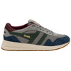Gola Classics Men's Delta Trainers - Cement/Navy/Dark Khaki