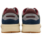 Pair of trainers shown from the back on a white background