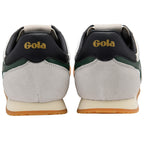 Pair of Gola trainers shown from the back on a white background