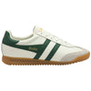 Gola Classics Men's Torpedo Leather Trainers - Off White/Evergreen - Off White/Evergreen