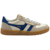 Gola Classics Baskets Hawk '83 pour femmes - Blanc cassé/Os/Bleu foncé/Gomme - Blanc cassé/Os/Bleu foncé/Gomme