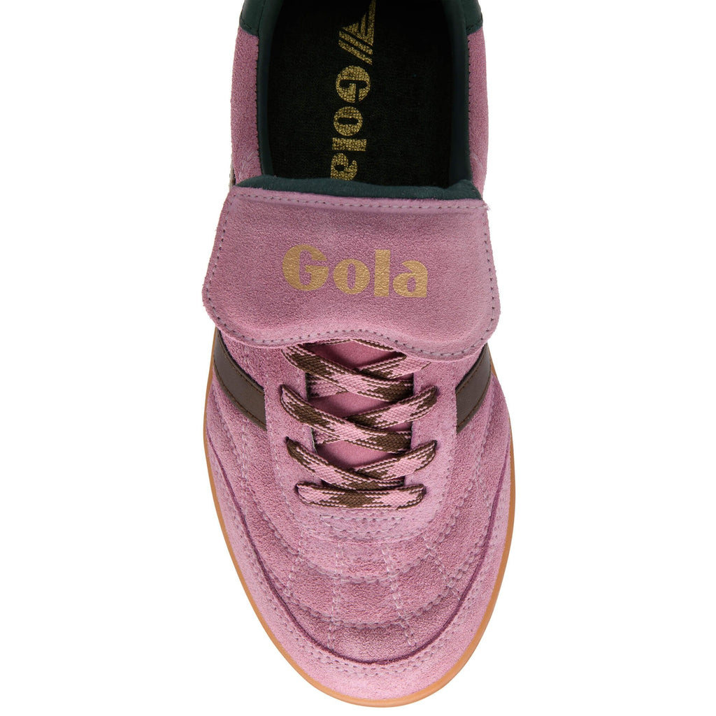 Pink Gola trainer on a white background