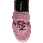 Pink Gola trainer on a white background