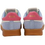 Pair of Gola trainers shown from the back on a white background