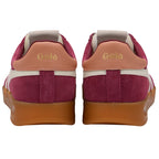 Pair of Gola trainers shown from the back on a white background