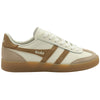 Gola Classics Damen-Sneaker aus Viper-Leder - Cremeweiß/Knochenfarben/Hellkaramell/Zahnfleisch - Cremeweiß/Knochenfarben/Hellkaramell/Zahnfleisch