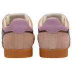 Pair of Gola trainers with purple accents on a white background