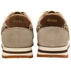 Pair of Gola trainers shown from the back on a white background