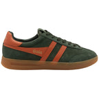 Green and orange trainer with 'Gola' branding on a white background