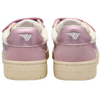 Pink Gola trainers with white soles on a white background