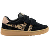 Gola Classics Sneaker mit Klettverschluss aus Wildleder „Hawk“ für Kinder - Schwarz/Leopard/Cameo/Gummi - Schwarz/Leopard/Cameo/Gummi
