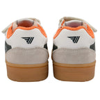 Pair of Gola trainers with orange accents on a white background