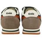 Pair of Gola trainers shown from the back on a white background