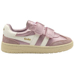 Pink and white Gola trainer on a white background