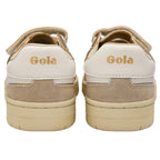 Pair of Gola trainers shown from the back on a white background