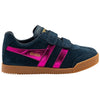 Gola Classics Harrier Glitzer-Sneaker für Kinder - Marineblau/Fuchsia - Marineblau/Fuchsia