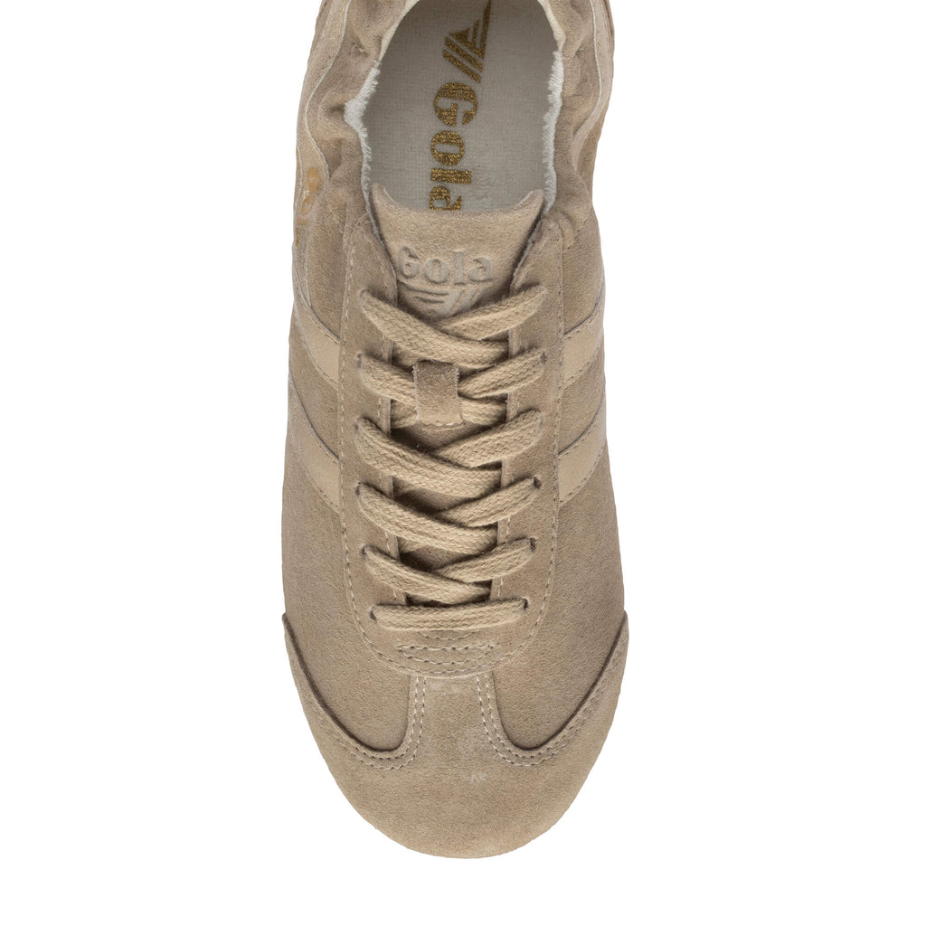 Gola Harrier suede trainer in khaki