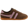 Gola Classics Damen-Sneaker aus Wildleder in Bullet-Optik - Dunkelbraun/Bonbon/Kaugummi