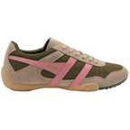 Gola women's trainer in khaki and pink