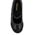 Black Gola Harrier children's shoe with a single strap