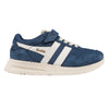 Gola Classics Kids' Delta Strap Trainers - Navy/Off White