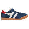 Gola Classics Kids' Elan Strap Trainers - Navy/Off White/Red